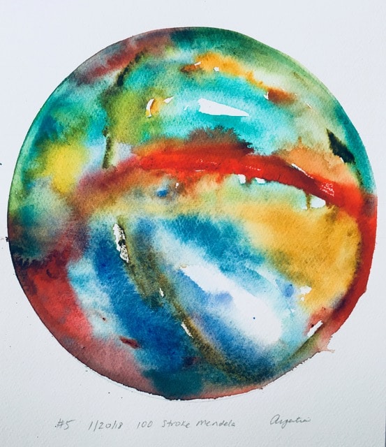 watercolor mandala