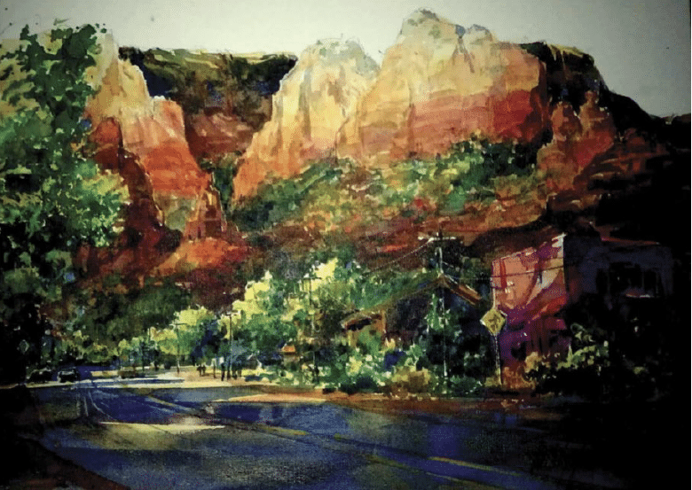 Tom Lynch watercolor landscape painting