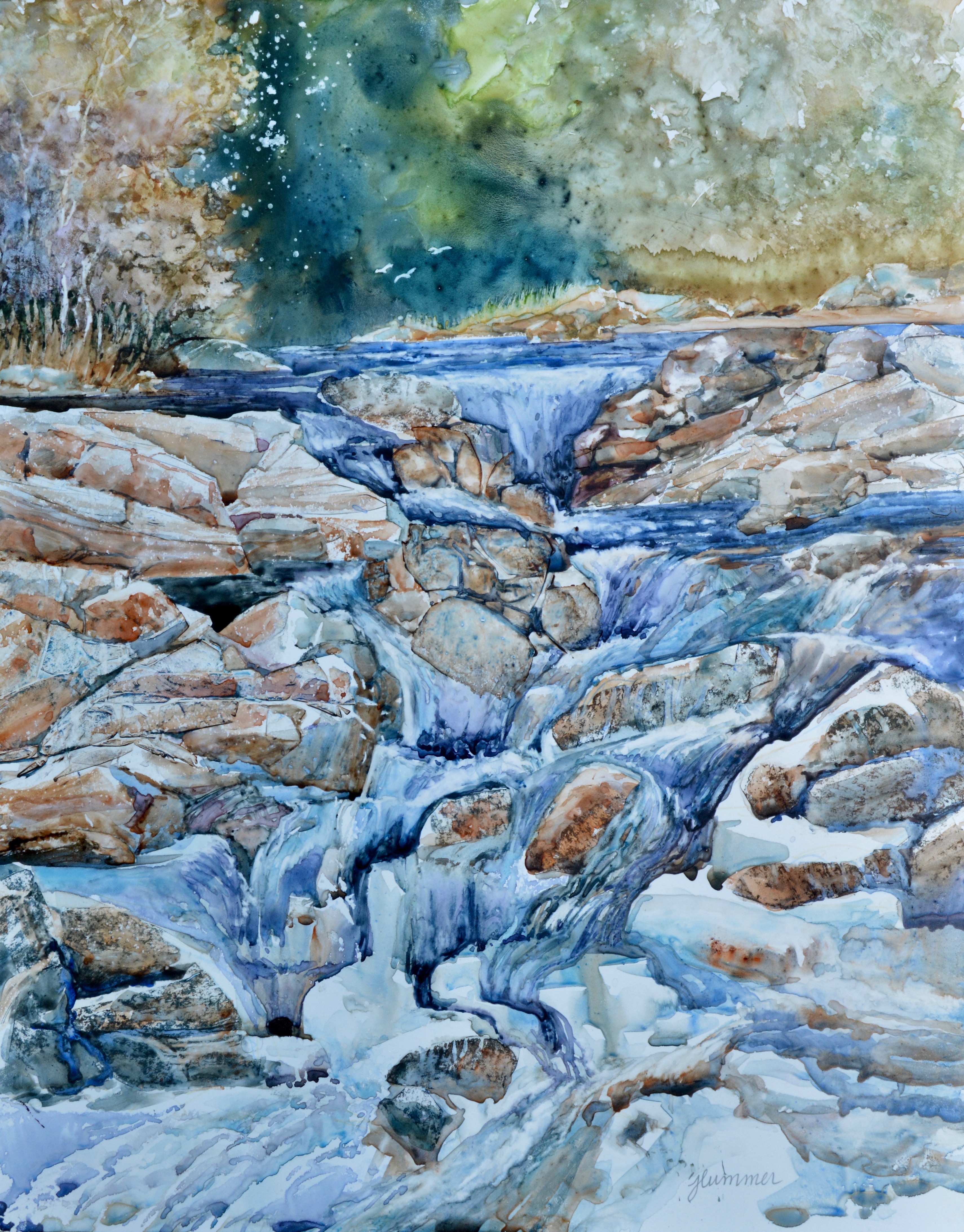 6 tips: Mesmerizing Yupo Watercolor Landscape