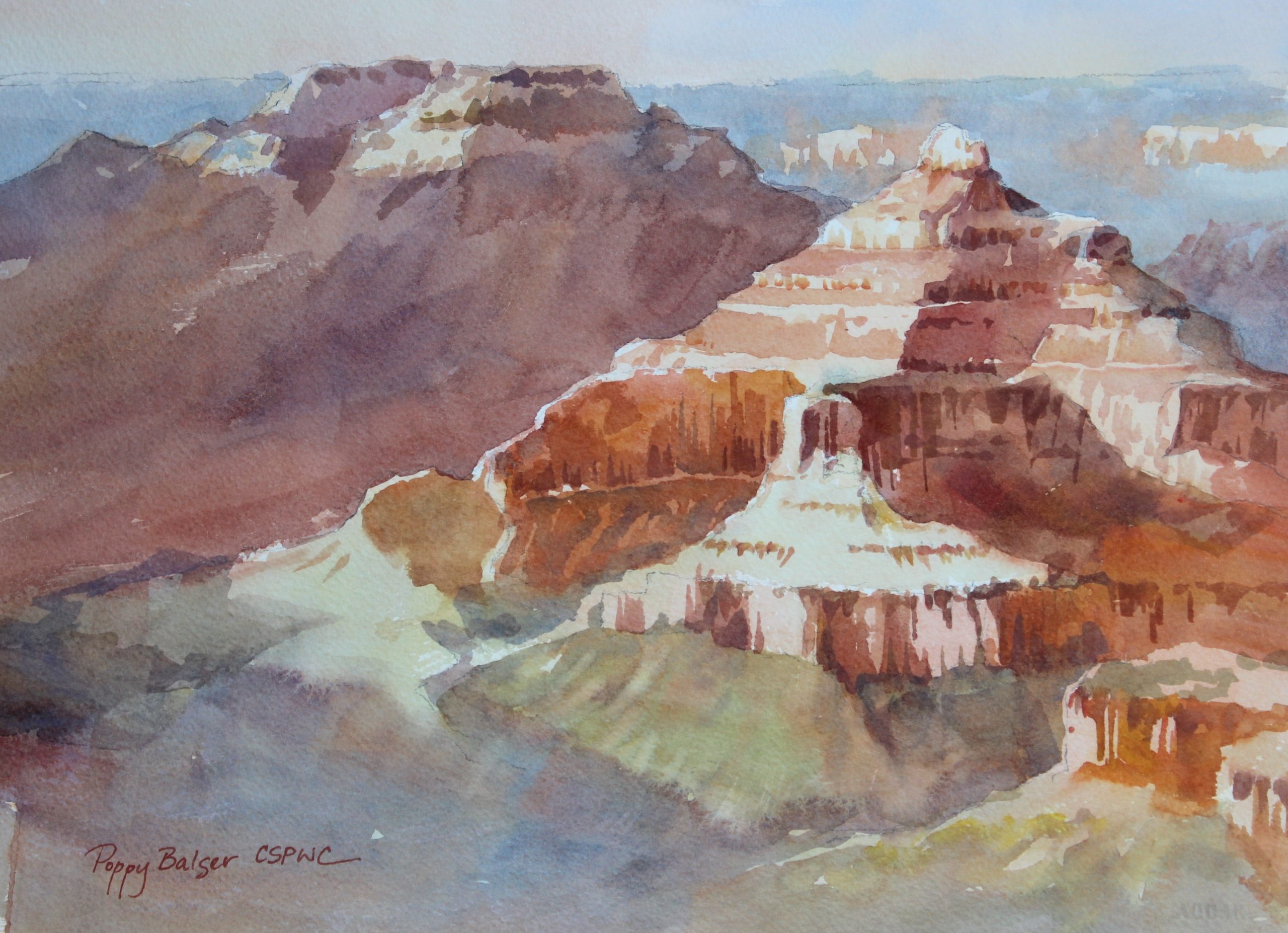 watercolor landscape painting
