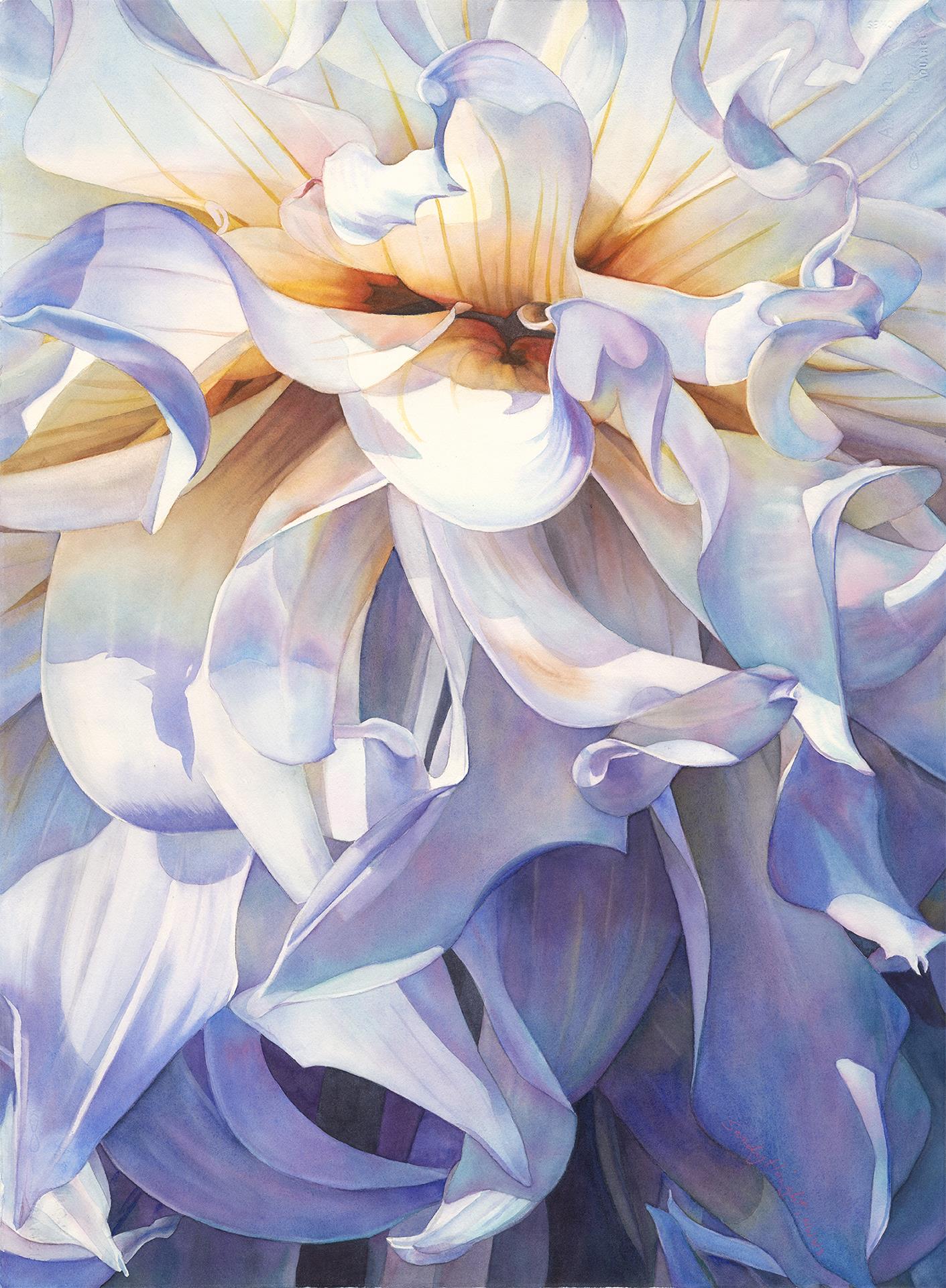 watercolor painting of flower