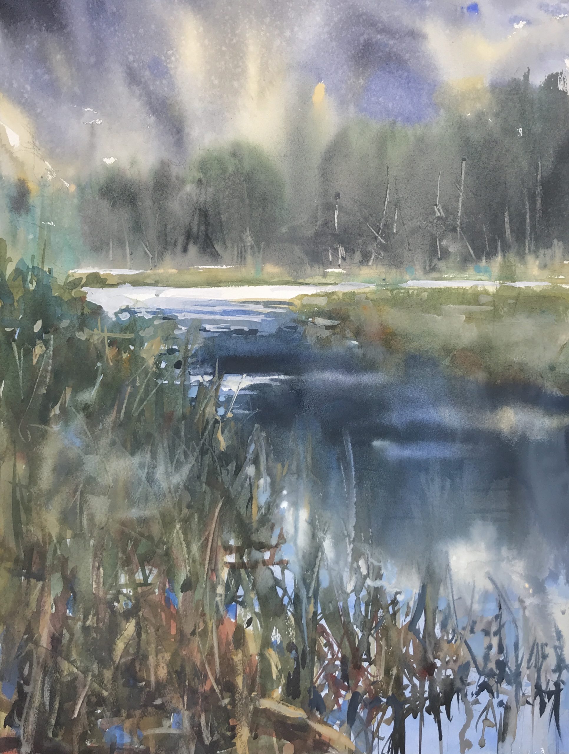 watercolor landscape painting 