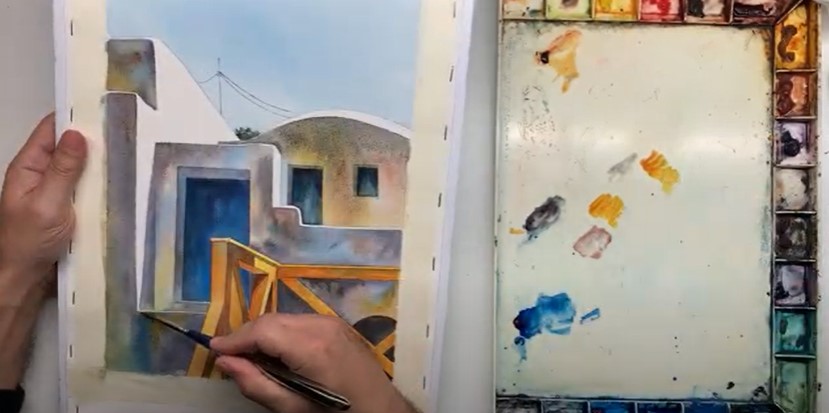 From the session with George Politis - Watercolor Live