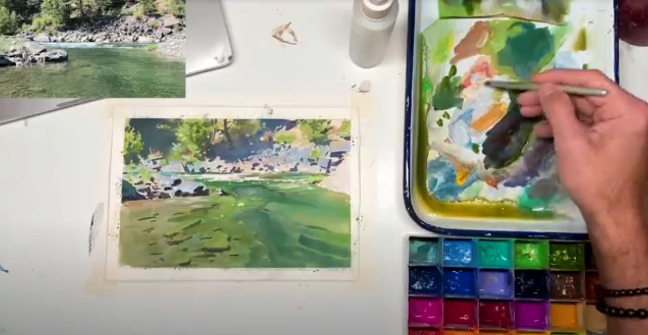 How to paint with gouache