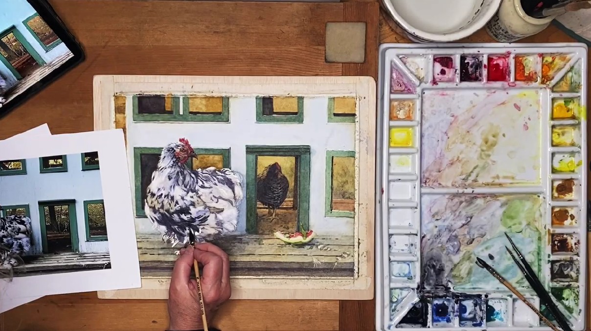 Deborah Chabrian - watercolor live