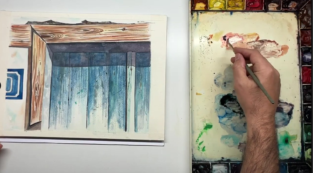 George Politis - Watercolor Live still life painting demonstration