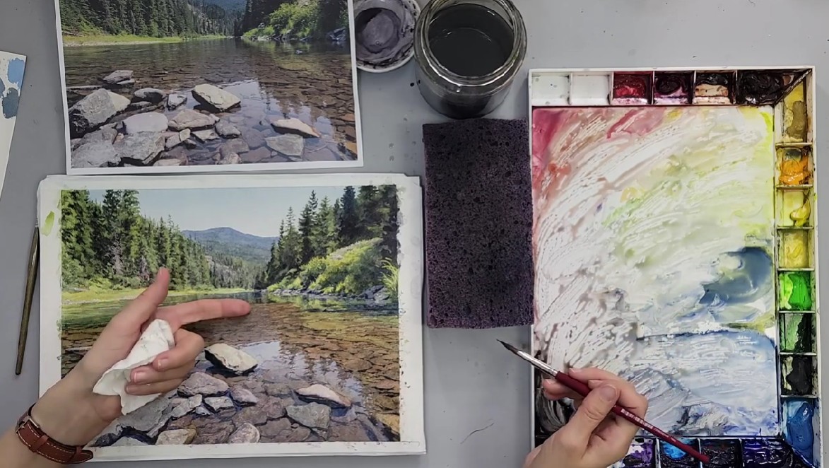 Jessica Bryant - watercolor live