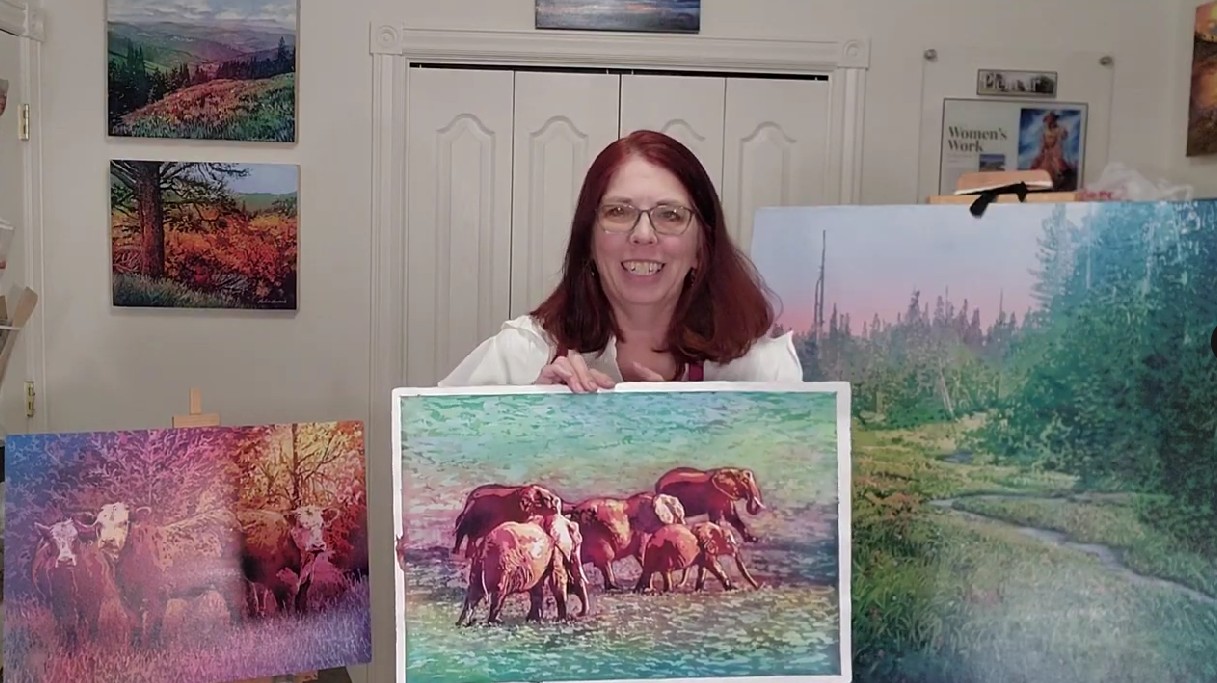 Leslie Lambert, who led a "Basic Techniques & Special Effects" session