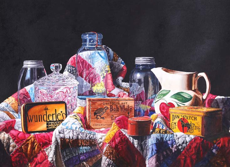 "Objects on a Quilt"
